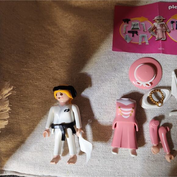 Playmobile 3 in 1 Girl figure Karate Fire fighter Victorian woman 9855 - Picture 3 of 5